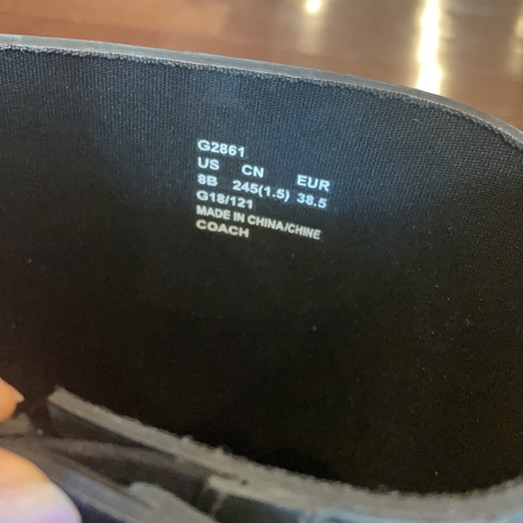 Coach rain boots size 8 - Picture 3 of 5